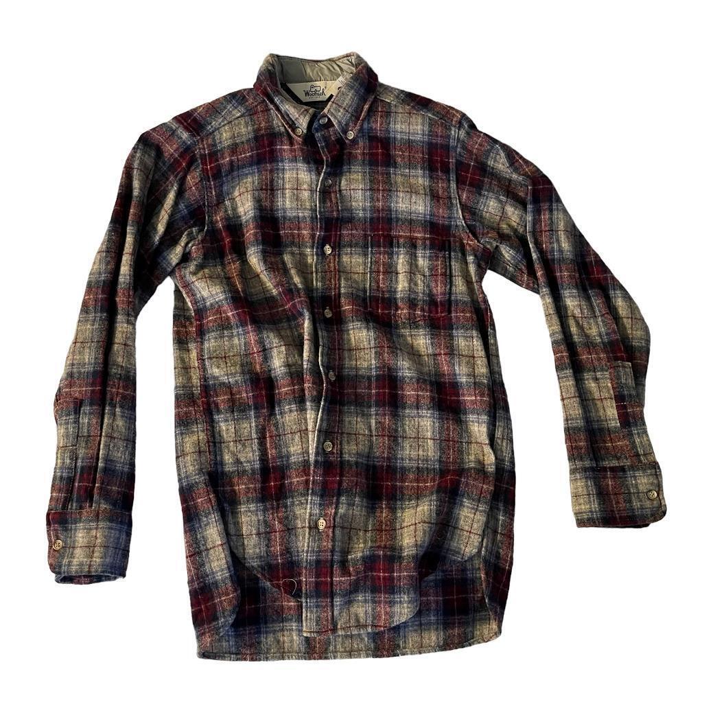 Primary image for Woolrich Homme Laine Mills Laine Chemise à Carreaux Taille M
