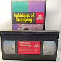 Techniques of Stamping  Fun Stamps Stampendous Video 3 (VHS, 1993) - $5.77