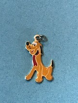 Walt Disney Marked Yellow Enamel PLUTO the Dog Goldtone Pendant or Charm – 7/8th - £8.84 GBP