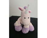 2007 Ty Pluffies Castles Unicorn Plush Stuffed Animal Lovey Pink Purple - £23.18 GBP