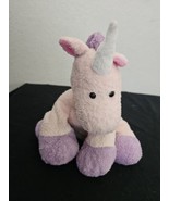 2007 Ty Pluffies Castles Unicorn Plush Stuffed Animal Lovey Pink Purple - £23.34 GBP