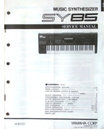 Yamaha SY85 Synthesizer Workstation Keyboard Original Service Manual, Sc... - £46.71 GBP