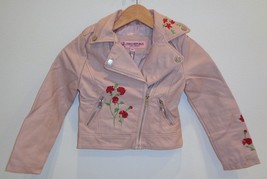 Urban Republic Size 5 to 6 Little Kids DEVIN MOTO Rose Smoke New Girls Jacket - £68.11 GBP