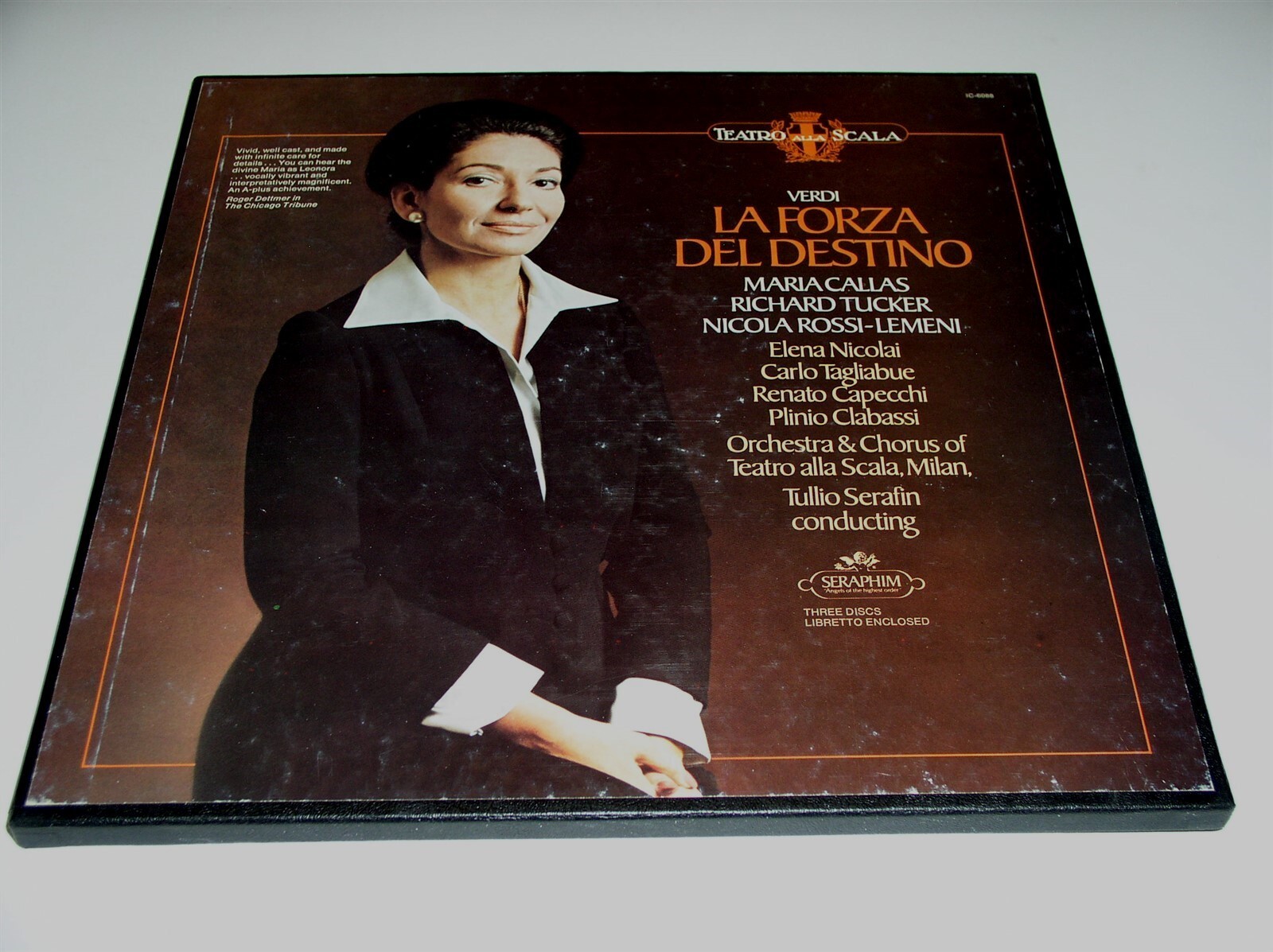 Maria Callas Verdi La Forza Del Destino Record Album LP 3 Disc Boxed Ser... - $24.99