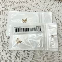 (2) 3D Butterfly Nail Charms - Rhinestone Metal Nail Art Studs - $6.90 CAD