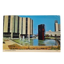 Postcard Civics Buildings Reading Berkshire England Chrome Posted - $6.92