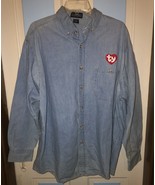 TY Gear LA Loving Denim Button Front Long Sleeve Shirt-Men&#39;s Size XL - £19.71 GBP