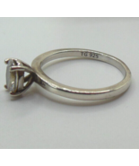 Signed TG 925 Sterling Silver CZ Ring Size 7 - $23.50