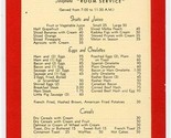 Commodore Perry Hotel Breakfast Menu Brazos Street in Austin Texas 1950&#39;s - $43.56