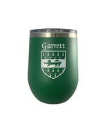 Garrett Irish Coat of Arms Stemless Wine Travel Tumbler - $45.50 CAD