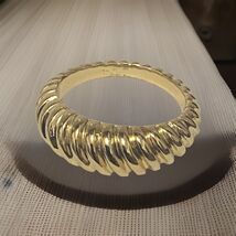 Gold Plated Sterling Silver 925 Twisted Wire Ring Band Size 10 preowned - $16.83