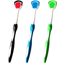 Tongue Brush, Tongue Scraper, Tongue Cleaner Helps Fight Bad Breath, 3 Tongue Sc - £13.77 GBP