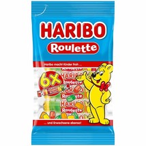 HARIBO Roulette Variety fruit gummies -6 rolls -150g -FREE SHIPPING - £6.44 GBP