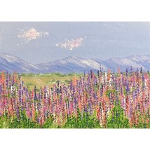 Flowers Galore Acrylic Nature Landscape Painting by Deb Bossert Artworks, Signed - £31.66 GBP