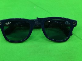 BROKEN RAY-BAN Stories Wayfarer Black Smart Glasses RW4004-FOR PARTS NON... - $27.58
