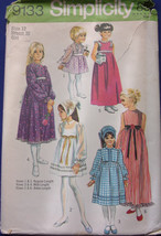 Vintage Simplicity Child’s &amp; Girls Dress &amp; Scarf Size 12 #9133 - $5.99