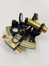 Vintage Brass Sextant Black Powder Coated Marine Navigation Instrument N... - $23.76