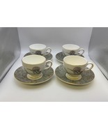 Set of 4 Wedgwood Bone China HUMMING BIRDS Cups &amp; Saucers - €76,54 EUR