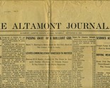 The Altamont Journal Labette County Kansas Newspaper September 22, 1910 - $31.76