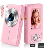 Digital Camera, FHD 1080P Kids Camera with 32GB SD Card 16X Digital Zoom... - $39.59