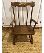 Child’s Vintage Hedstrom Wooden Chair 21” Tall Solid Wood - $33.65