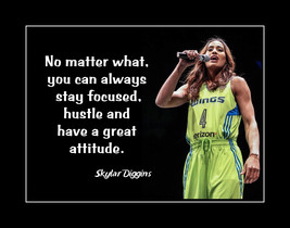 Inspirational Skylar Diggins Basketball Motivation Quote Poster Print Gift - $22.99+