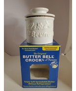 The Original Butter Bell Crock by L. Tremain White Floral NEW IN BOX Bon... - $33.61 CAD