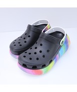 NEW Iconic Crocs Comfort Crush Clogs Unisex Rainbow Multicolor - $103.93 CAD