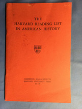1949 THE HARVARD READING LIST IN AMERICAN HISTORY - $942.07 MXN