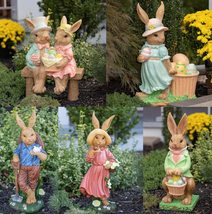 Zaer Ltd. Magnesium-Based Cement Fancy Rabbit Garden Statue Figurines (Set of Al - £125.35 GBP+