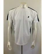 Prince Men&#39;s Polyester Short Sleeve Crew Neck White Black Athletic Shirt... - $7.92