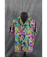 Vintage Hawaiian Shirt - Abstract Floral Pattern by Hilo Hattie - Men&#39;s XL - $1,203.12 MXN