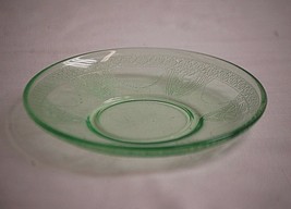 Old Vintage Georgian Green Federal Depression Glass Saucer Plate Two Birds Swag - £7.87 GBP