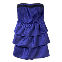 Max And Cleo Womens Deep Blue Strapless Tiered Cocktail Mini Dress Size 6 NWT - £26.89 GBP