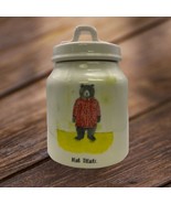 Rae Dunn Magenta Artisan Collection Bear Treats Lidded Canister Jar 7” h... - $17.50