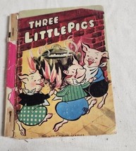 Vintage Three Little Pigs McLoughlin Brothers 804 Little Color Classics 1938 - $9.99
