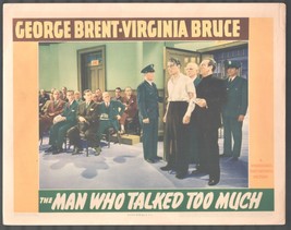 Man Who Talked Too Much 11x14 Lobby Card George Brent - £29.00 GBP