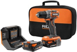 RIDGID 18V Brushless Sub Compact Cordless 1/2 in. Drill Driver, Charger and Bag - £123.89 GBP