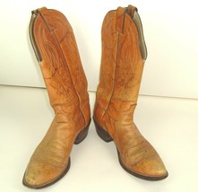 Vintage Justin Boots Mens size 9 1/2 R  #1632 Cowboy Biker Grunge Rockabilly - £27.68 GBP