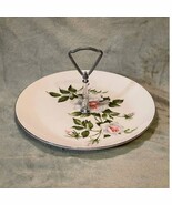 Vintage Crooksville USA Rose Design Porcelain 9 1/4&quot; Serving Plate (1950s) - $17.52 CAD