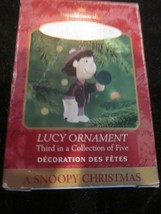 Hallmark Keepsake Ornament A Snoopy Christmas Lucy Ornament Brand New In Box - £7.83 GBP