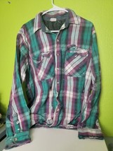 Vintage Field &amp; Stream Mens Heavy Flannel Button Down Long Sleeve Plaid ... - $14.67
