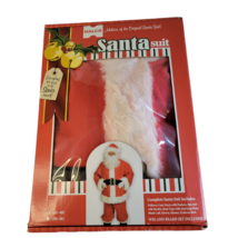 HALCO Plush Santa Suit Claus Costume Christmas Adult 42-48 Complete! Rea... - £34.86 GBP