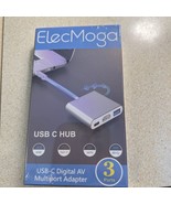 USB C to HDMI Adapter 4K, ElecMoga USB C HUB with USB 3.0 + USB C Chargi... - £13.30 GBP