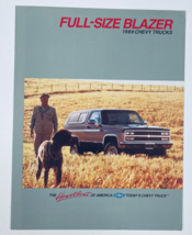 1989 Chevrolet Full-Size Blazer Dealer Showroom Sales Brochure Guide Cat... - $17.05
