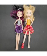 Two Monster High Ever After High Raven Queen &amp; Apple White Doll Figurines - £9.51 GBP