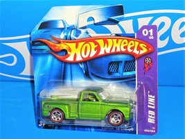 Hot Wheels 2006 Red Line Series #96 Custom &#39;69 Chevy Green w/ RL5SPs Short Card - £7.00 GBP