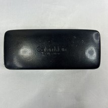 Calvin Klein Black Hard Clamshell Eye Glasses Case Leather Look - £6.64 GBP