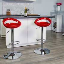 Red Vinyl Barstool CH-TC3-1062-RED-GG - $87.95