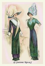 Le Costume Royals: Ladies in Blue and Green - Art Print - £17.57 GBP+